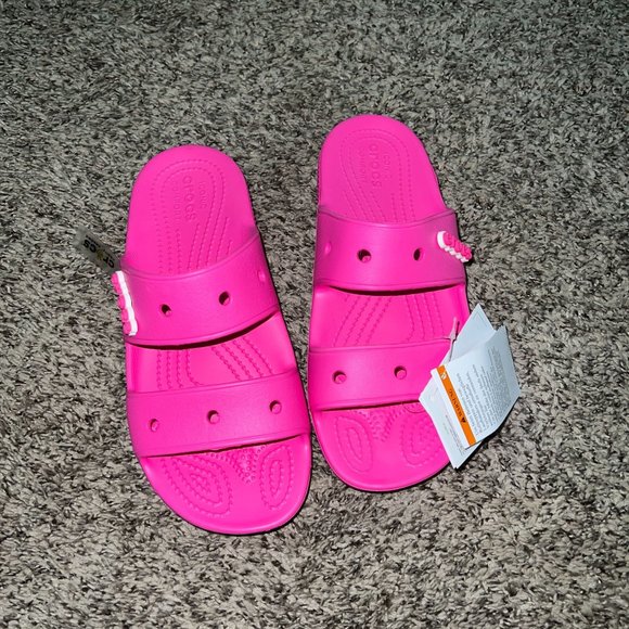 FLASH SALE Crocs Classic Crocs Sandal Pink Women's 9 - Picture 3 of 5